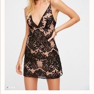 Free People Night Shimmers Mini Dress